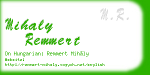 mihaly remmert business card