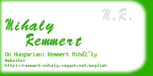 mihaly remmert business card
